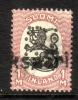 Suomi 1917 - m17, 1mk punainen/musta, pp. Pälksaari Suomi 1917 - m17, 1mk punainen/musta, pp. Pälksaari