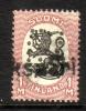 Finland 1917 - Coat of arms m17, 1mk red/black, Pälksaari