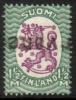 Finland 1926 - m17, 1,50mk grn/lilac, wm X,B - Karvonen