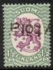 Suomi 1926 - m17, 1,50mk vihr/lila, hrX,B - pp. Hytölä Suomi 1926 - m17, 1,50mk vihr/lila, hrX,B - pp. Hytölä