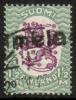 Finland 1926 - m17, 1,50mk grn/lilac, wm X,B - Salmela