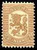 Finland 1918 - Coat of arms lion Vaasa type m18 70 p brown