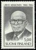 Finland 1986 - Urho Kaleva Kekkonen 1900-1986 Block of four FDC