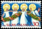 Suomi 1986 - Joulupostimerkki 1986 2/2 - 1,30 mk Enkelit (oikea)