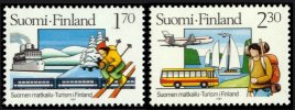 Suomi 1987 - Suomen matkailu 100 v nelilöt FDC