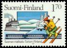 Suomi 1987 - Suomen matkailu 100 v 1/2 - 1,70 mk Talvimatkailu