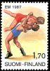 Finland 1987 - European Wrestling Championships Block of four FDC