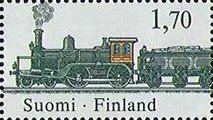 Suomi 1987 - Finlandia 1988 postijunat 1/4 - 1,70mk veturi Suomi 1987 - Finlandia 1988 postijunat 1/4 - 1,70mk veturi