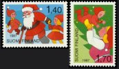 Finland 1987 - Christmas postage stamps 1987 Blocks of four FDC