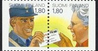 Suomi 1988 - Alennuspostimerkit - postinjako (pari)