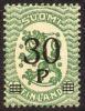 Suomi 1921 - Saarisen malli m17, 30/10p vihreä lisäpainama Suomi 1921 - Saarisen malli m17, 30/10p vihreä lisäpainama