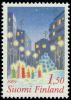 Suomi 1989 - Joulupostimerkki 1989 1/2 - 1,50 mk Joulu kaupungissa Suomi 1989 - Joulupostimerkki 1989 1/2 - 1,50 mk Joulu kaupungissa