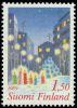 Finland 1989 - Christmas stamp 1989 1/2 - 1,50 mk Christmas in the town