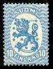 Suomi 1926 - Numerokuusilo 117-10-192 Saarisen malli m17, 10p ultramariini, hakaristi W1, hammaste B