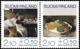 Suomi 1991 - Pro Filatelia 1991 - Helene Schjerfbeck maalaukset pari Suomi 1991 - Pro Filatelia 1991 - Helene Schjerfbeck maalaukset pari