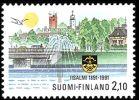 Finland 1991 - Town status for Iisalmi, cent Block of four FDC