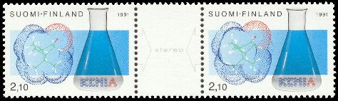 Finland 1991 - Chemists Club, Finnish Chemists Society cent. (pair)