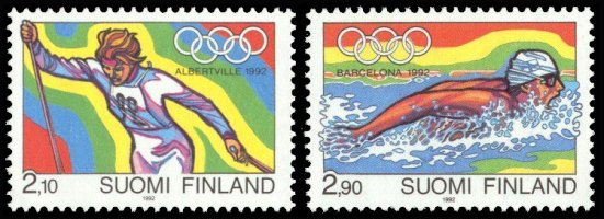 Suomi 1992 - Olympiakisat 1992 FDC Suomi 1992 - Olympiakisat 1992 FDC