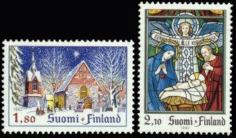 Finland 1992 - Christmas stamp 1992 Block of four FDC