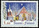 Suomi 1992 - Joulupostimerkki 1992 1/2 - 1,80 mk Helsingin Pitäjän (Vantaan) kirkko Suomi 1992 - Joulupostimerkki 1992 1/2 - 1,80 mk Helsingin Pitäjän (Vantaan) kirkko