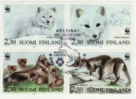 Suomi 1993 - Naaleja WWF FDC Suomi 1993 - Naaleja WWF FDC
