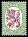 Suomi 1926 - Saarisen malli m17, 1½mk vihreä/lila, hakaristi W1, hammaste B Suomi 1926 - Saarisen malli m17, 1½mk vihreä/lila, hakaristi W1, hammaste B