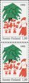 Finland 1993 - Christmas stamp 1993 1,80mk - Christmas tree, elves (pair)