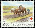 Suomi 1994 - Punainen Risti 1994 1/3 - 2,00 + 0,40mk Työhevonen, Suomenhevonen