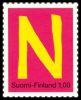 Suomi 1996 - Ystävyydellä - Hei vihko kirjainmerkit 8/12 - N Suomi 1996 - Ystävyydellä - Hei vihko kirjainmerkit 8/12 - N