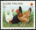 Finland 1996 - Red Cross 1996 2/3 - 3,20+0,70 mk Hens