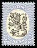 Finland 1927 - Coat of arms lion type m17, 3mk blue/blk, wm posthorn W, B perf. Sheet (100)