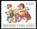 Suomi 1997 - Ystävyydellä, kiiltokuvia 4/8 - Tyttö ja poika tanssivat Suomi 1997 - Ystävyydellä, kiiltokuvia 4/8 - Tyttö ja poika tanssivat