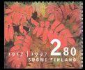 Suomi 1997 - Suomen itsenäisyys 80 vuotta 3/4 - pihlajan lehdet Suomi 1997 - Suomen itsenäisyys 80 vuotta 3/4 - pihlajan lehdet