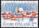 Finland 1997 - Christmas stamp 1997 1/3 - 2,00 mk Winter scene village