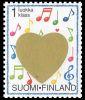 Finland 1998 - Valentine's Day, Greetings 1/6 - Musical notes, two dogs.