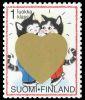 Finland 1998 - Valentine's Day, Greetings 4/6 - Kittens hugging