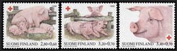Suomi 1998 - Punainen Risti 1998 - possut (3) FDC Suomi 1998 - Punainen Risti 1998 - possut (3) FDC