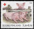 Finland 1998 - Red Cross 1998 2/3 - 3,20+0.70 mk Piglets