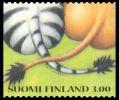 Finland 1999 - With friendship 1/2 - Animals tails: Zebra and lion