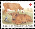 Suomi 2000 - Punainen Risti 2000 2/2 - 4,80+0,80mk Lehmä ja vasikka Suomi 2000 - Punainen Risti 2000 2/2 - 4,80+0,80mk Lehmä ja vasikka