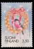 Suomi 2000 - Joulupostimerkki 2000 2/2 - 3,50mk Joulukranssi ja punarinta