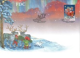 Finland 2001 - Santa Claus and Sleigh, I edition BA FDC