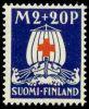 Finland 1930 - Red Cross 1930 3/3 - 2mk+20p Flag, blue