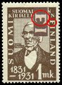 Finland 1931 - Centenary of Literary Society 1/2 Lönnrot P.error Einland