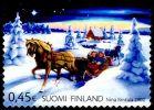 Finland 2002 - Christmas stamp 2002 1/2 - 0,45e Horse-drawn sleigh