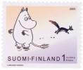 Finland 2003 - Moomins and The Magic Winter 4/6 - Moomin and squirrel