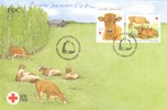 Suomi 2000 - Punainen Risti 2000 - Nautakarja (2) FDC nimikirjoituksella