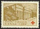 Finland 1932 - Red Cross 1932 1/3 - 1 1/4mk + 10p Helsinki University Library