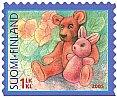 Suomi 2005 - Ystävyydellä - leluja 4/4 - Nallekarhu ja kani Suomi 2005 - Ystävyydellä - leluja 4/4 - Nallekarhu ja kani