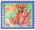 Finland 2005 - With friendship - toys 4/4 - Teddy bear and a rabbit